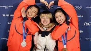 坂本花織が「悔しい」銀　中井亜美が銅　熱戦の五輪フィギュアフリー