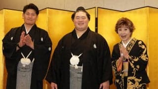 明生が１歳下の小夏夫人と結婚披露宴　出会いは浅草喫茶店　Xmasにプロポーズし昨年２月結婚