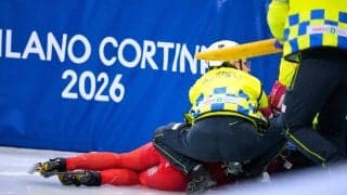 【ショートトラック】目にブレード直撃で流血のセリエル「いつかこの写真を見て…」SNSで心境