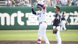WBC初選出・森下翔太がフェンス直撃二塁打！ソフトバンクドラ1左腕を攻略