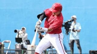【広島】平川蓮が左右打席で安打　６戦連続安打に「プレッシャーなく、楽しくやっています」