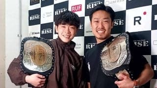 【RISE】松本天志が棚澤大空に快勝し初戴冠、防衛戦は「負けている数島選手にやり返したい」