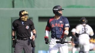 【侍ジャパン】佐藤輝明、無安打はピッチクロック違反が影響？　ルーティンの素振り１回減らす