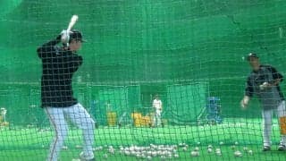 【巨人】小浜佑斗が正拳突きトレ「肩の入れ替えでバッティングするイメージ」阿部監督から助言