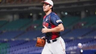 大谷翔平、侍J合流→即練習　近藤健介らナインと談笑も…背番号「16」ビジユニお披露目