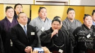 大相撲　関学大出身の宇良「全員が勝ち越し目指して頑張ります」学生相撲出身力士を励ます会で代表挨拶