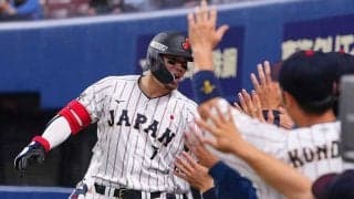 侍ジャパン、中日に快勝　佐藤輝が豪快3ラン＆大谷はベンチで見守るも…大勢が緊急降板