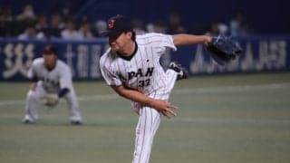 侍Jサポートメンバーの松本健吾が1回零封！東海大菅生の\"先輩後輩対決\"も投ゴロで抑える！【侍ジャパン】