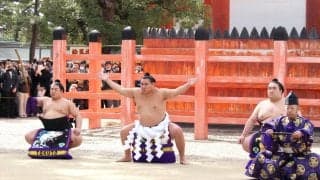 豊昇龍、宿舎を構える住吉大社で横綱奉納土俵入り「自分としては誇り。うれしく思う」