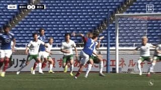 Jリーグで衝撃弾！“逆足ダイレクトボレー”が「ベストゴール候補だ」「美しいにも程がある」横浜FM・遠野大弥のゴラッソに絶賛の嵐