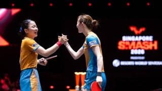 「歴史的偉業を達成」張本美和＆早田ひなの初出場初Vに公式が称賛　好連携見せた“みわひな”ペアが「猛攻で圧倒」【シンガポールスマッシュ】