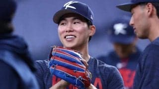 ド軍キム・ヘソンが来日　OP戦打率.462…京セラD前日練習に参加、“韓国のイチロー”の姿も