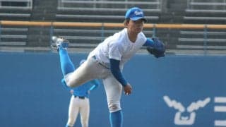 青山学院大の新入生がキャンプ紅白戦で早くも好アピール！スカウト絶賛の最速153キロ右腕が3回無失点、プロ注目二刀流はドラ1候補撃ち！