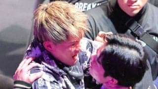 「俺が負けてるからって舐めやがって！」ＢＤ騒然　大阪問題児喧嘩自慢が古着屋店員と大乱闘　服破り、壮絶な顔のつかみ合いも　セキュリティーに殴りかかろうする場面も