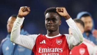 アーセナルが首位固め成功サカが決勝点　２位マンＣが引き分け　勝ち点差暫定７に広がる