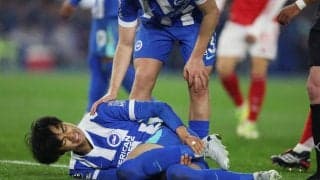 三笘薫が左足首負傷　指揮官「大きなけがだとは思っていません。スキャン結果を待たなければ」