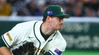 豪州戦で阪神ファンが突如注目「似てる！」「契約しよう」　左腕の姿に重ねた“最強助っ人”