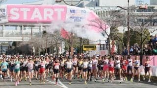 日本記録保持者・前田穂南が２０キロ手前で先頭集団から遅れる　強風で波乱展開　２１年東京五輪代表・鈴木、２４年覇者の安藤も序盤で脱落