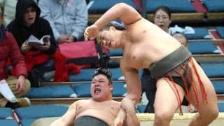 幕下・竜翔が同じ熊本出身の花の富士をうっちゃり！「小さいときにうっちゃりを教えてもらった。不思議」