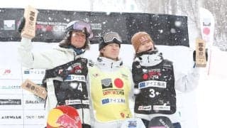 【スノボ】W杯札幌大会、男子は五輪金の戸塚優斗が今季２勝目　女子は五輪銅の小野光希が優勝