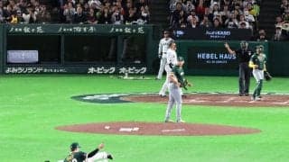 【WBC】オーストラリア、捕手パーキンスの二塁けん制でピンチ脱出　２死満塁で大谷翔平の打席