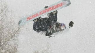 札幌出身選手のエキシビションに歓声　スノボW杯、決勝は悪天候中止