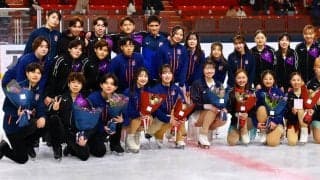 【フィギュア】明法オンアイス４年生がスピーチ　住吉りをん「感謝」江川マリア「無事卒業」