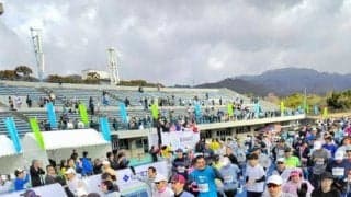 過去最多の7477人が出走 びわ湖マラソン