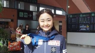 【フィギュア】世界ジュニア４連覇の島田麻央が帰国「フラフラ」状態でのＶ「本当にうれしい」