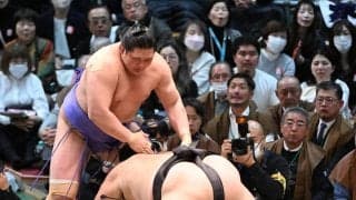 元大関・朝乃山が32歳初白星　先場所の初日に敗れた欧勝海を破って雪辱、１勝１敗に