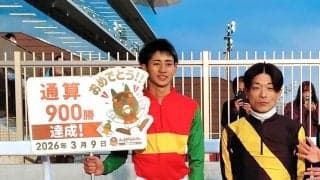 【地方競馬】船橋で張田昂騎手が９００勝達成！「騎手を目指す息子にかっこいい姿を見せていきたい」