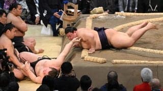 義ノ富士が綱とり安青錦撃破　攻め続け寄り倒し「今場所はガンガン、思い切り」初場所のリベンジ
