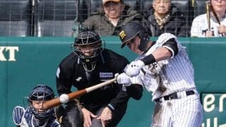 【阪神】新外国人キャム・ディベイニーが本拠地・甲子園で初安打を放った