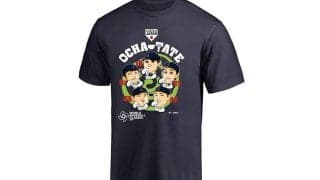 話題の“お茶点て”ポーズが商品化　大谷＆誠也がイラストに…考案者・北山も