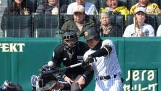 阪神　中川が西武の開幕投手候補から先制弾！甘いスライダーを見逃さず左翼席へ　ＯＰ戦でまたアピール　開幕左翼争いをけん引