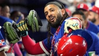 【WBC】ドミニカ８強　満弾＆６打点のタティス「こういうパフォーマンス…」日本茶を手に愛嬌