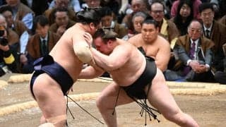 安青錦は連敗せず「足でじわじわ押していった」と九重審判長が高評価「強いね～」