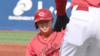 広島ドラ１・平川の足攻光ってる　先制打→二盗！内野安打！　新井監督が感心「ちょっとしたところ突く意識」