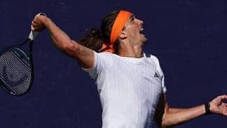  快勝ズベレフ 2年ぶり8強 