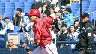広島・ドラ１平川　藤浪撃ち先制タイムリー！入団会見で対戦希望、いきなり達成　守備でも“爆肩”さく裂