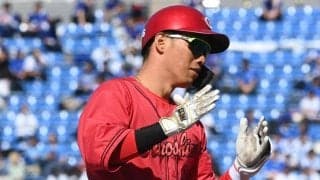 広島が今季ＯＰ戦初連勝　中村奨が先制１号２ラン含む２安打２打点　開幕ローテ候補の栗林５回無失点、岡本も４回０封でそろって好投