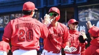 広島・新井監督　無失点の栗林と岡本「２人ともいいもの見せてくれた」「まだ争っているピッチャーがいる」一問一答