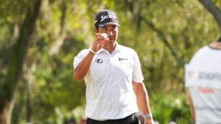 雨上がりの夕方に反撃 松山英樹は平均スコア「70.5」の貫録で2アンダー発進