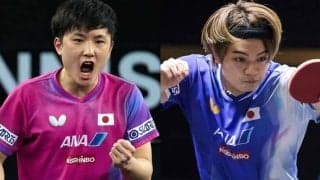張本智和がサウスポー・宇田幸矢との日本人対決へ　過去戦績はエースが優勢も、世界29位がパワー武器に対抗なるか【WTTチャンピオンズ重慶】