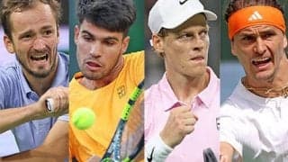  アルカラス・シナーら4強出揃う 