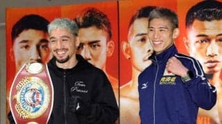 飯村樹輝弥　初の世界戦に笑顔　王者・アンソニー・オラスクアガの誉め言葉に呼応「イケメンだと思うが、笑顔で勝ったなと」