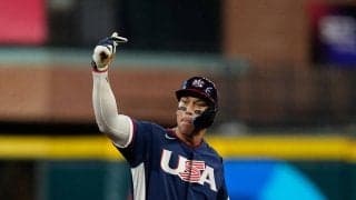 【WBC】米国、シュワバーの内野ゴロの間に先制　３番ジャッジが二塁打からチャンスメーク