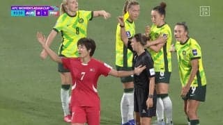 「顔に酷い打撃」北朝鮮女子MFが肘打ち→豪州女子MFは目の上から流血「偶発的だったが…」現地メディア騒然【女子アジアカップ】