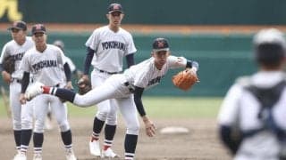 【センバツ】史上４校目の連覇目指す横浜が甲子園練習　エース織田翔希「慣れていけない場所」