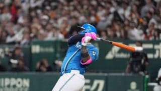 【日本ハム】主砲レイエス“お目覚め”26年実戦１号　左中間席中段に「いいタイミング」確信弾